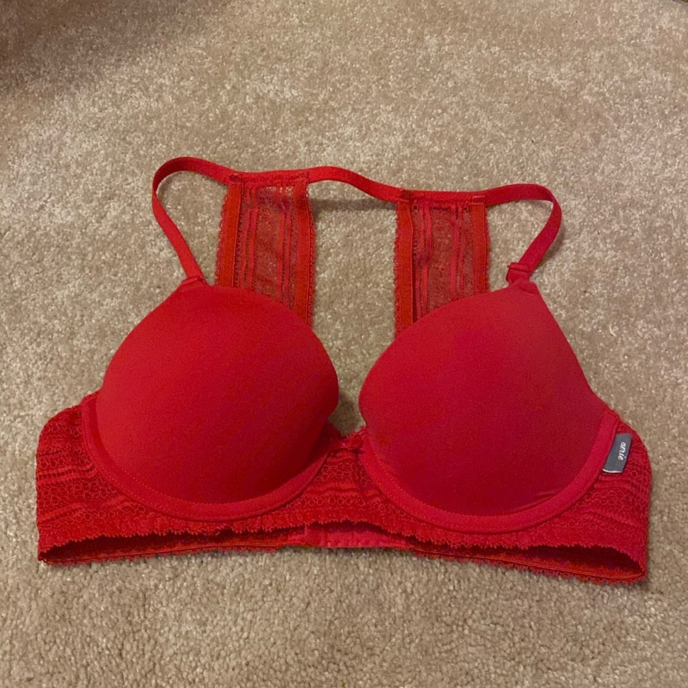 Red Lace Aerie Racer Back Bra